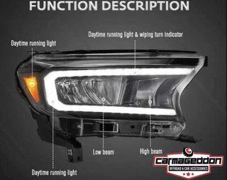 2012 to 2021 Ford Ranger VLAND Led Headlight 2012 to 2021 Ford Ranger VLAND Led Headlight