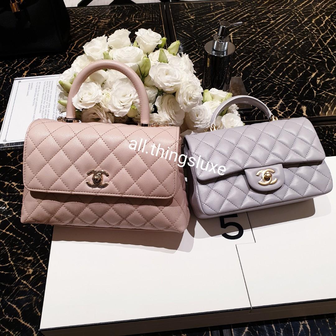 21P Chanel Small Coco Handle Caramel LGHW, Luxury, Bags & Wallets on  Carousell
