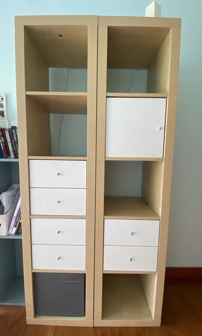 2x Tall Expedit Kallax shelves Furniture Home Living