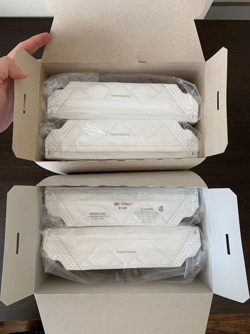 3M Vflex 9105 N95 Mask (Expiry date 2025), Health & Nutrition, Face