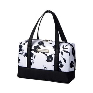 日本 MERCURYDUO 白黑色花紋帆布 雜誌附錄 手提袋64231358287107110