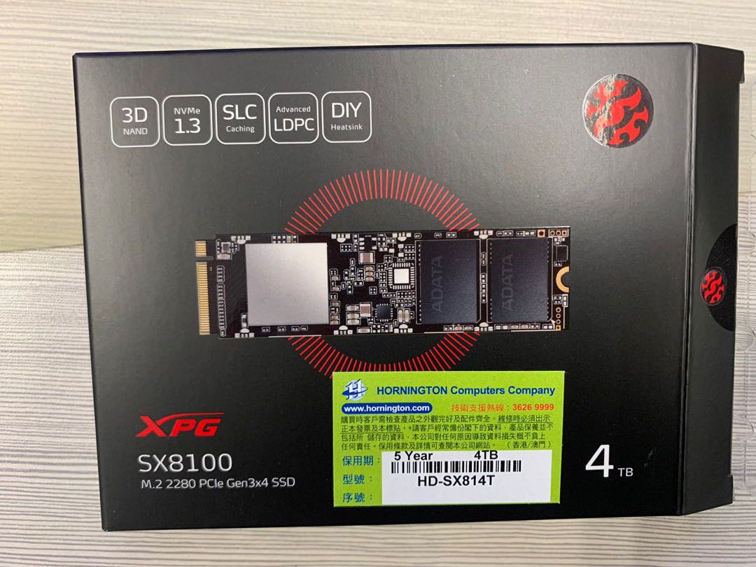 【新品】XPG SSD M.2 512GB SX8100 NVME 5年保証