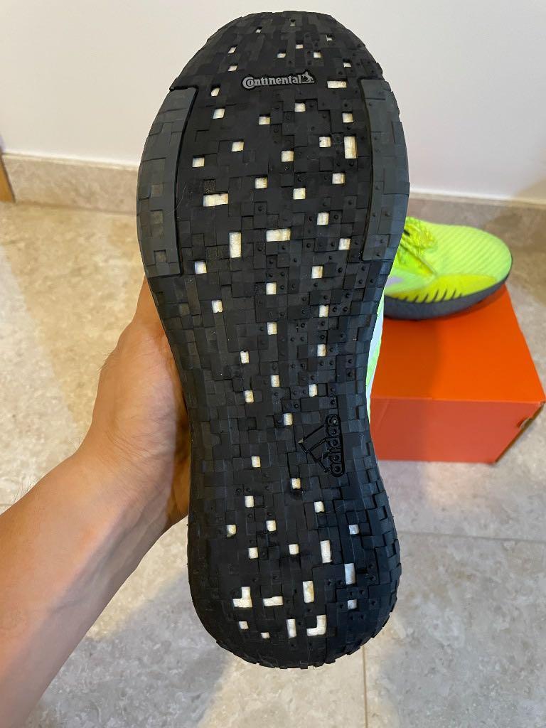 ADIDAS NEON GREEN PULSEBOOST HD 9.5 US 9 UK SHOES, Men's Fashion ...