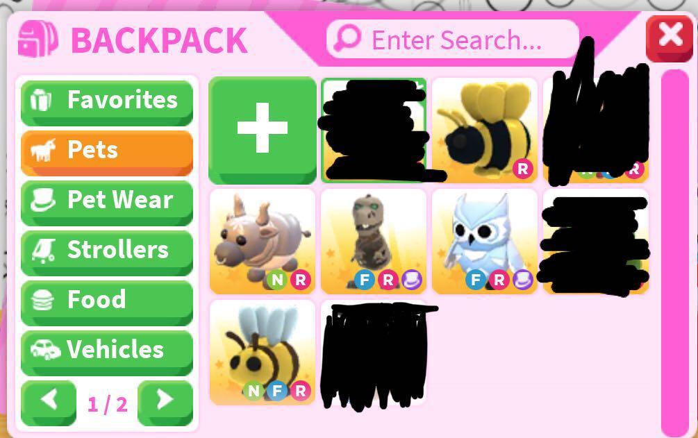 Adopt Me Trading These Pets And Items Video Gaming Gaming Accessories In Game Products On Carousell - roblox adopt me fair red panda trades