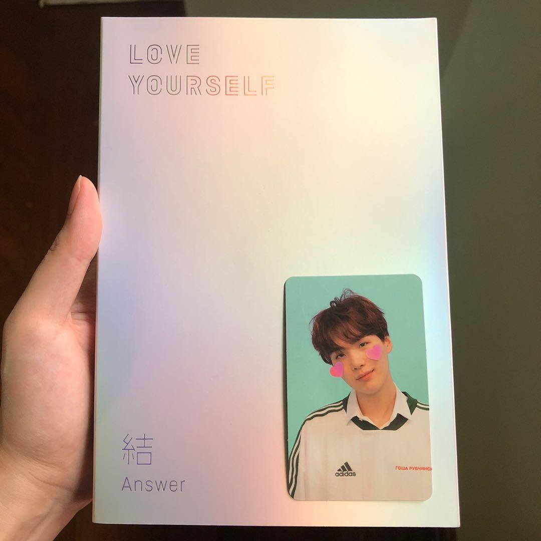 Answer F Album w/ Yoongi Suga Photocard PC, Hobbies & Toys ...