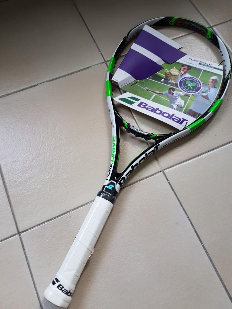spiraal zeewier Stun Babolat Pure Aero(Limited Wimbledon edition, Sports Equipment, Sports &  Games, Racket & Ball Sports on Carousell