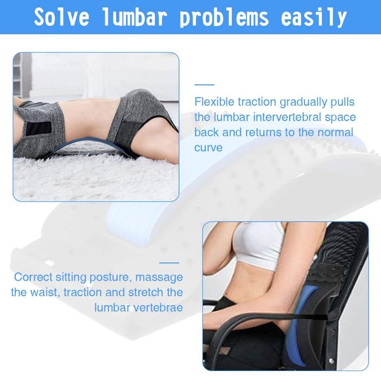 Lumbar relief back stretcher top