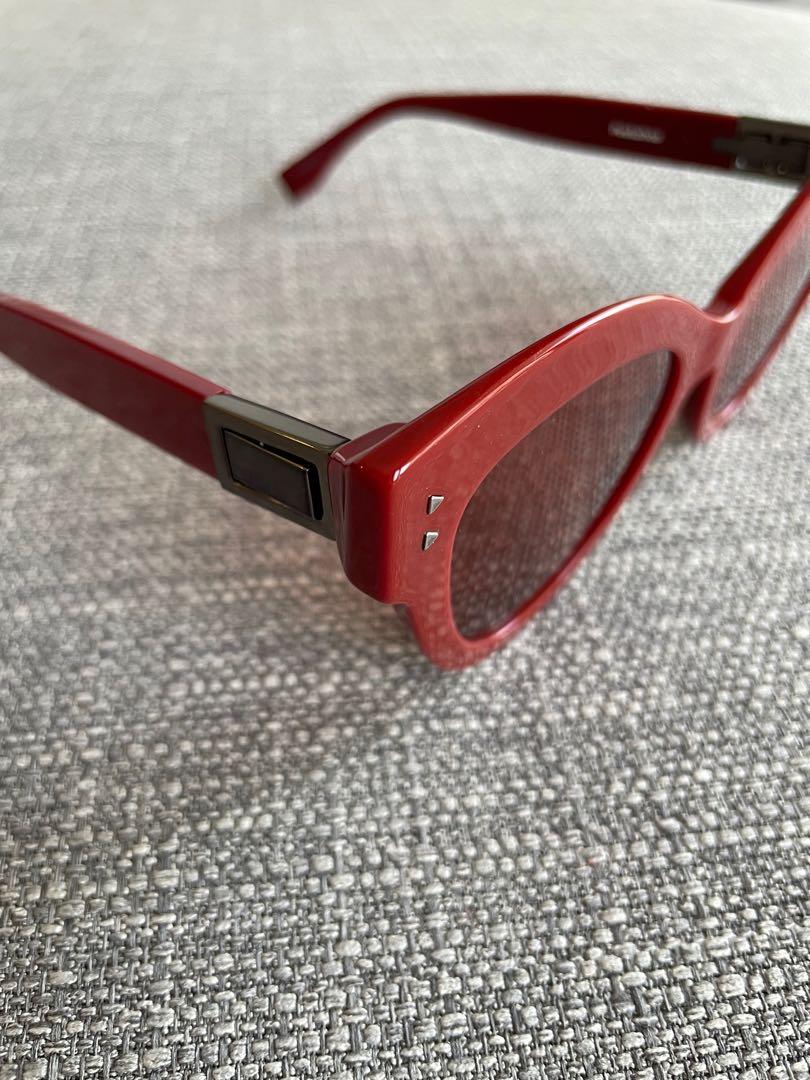 Fendi sunglasses red on sale