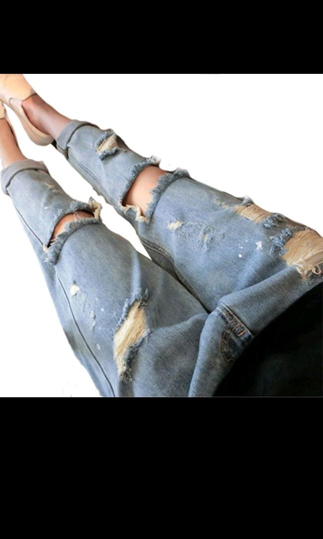 New ripped jeans clearance