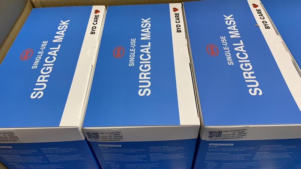 [SG Ready Stock] BYD Care Surgical Mask Single Use Disposable 3 Ply