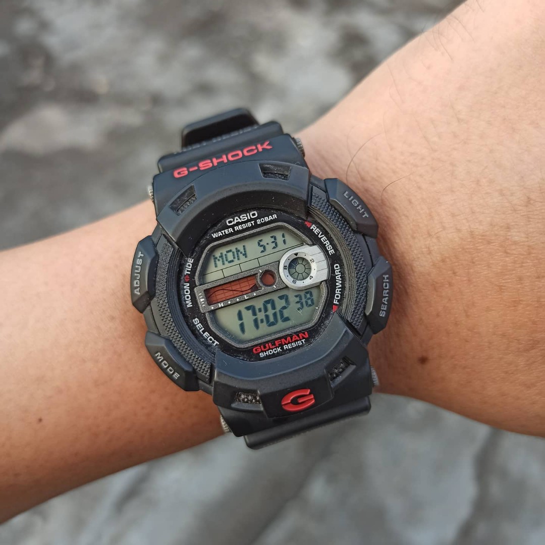 Caso g shock gulfman g 9100 1dr original Fesyen Pria Jam Tangan