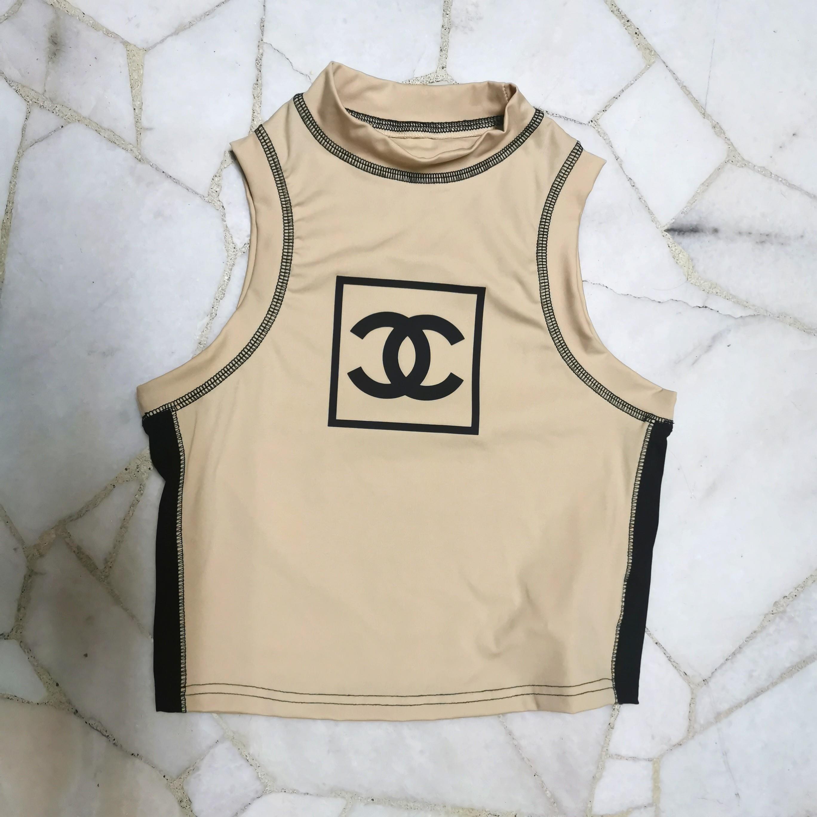 Chanel Vintage Logo Crop Top/Tank Top Women's (RARE) Archive, Women's  Fashion, Tops, Sleeveless on Carousell