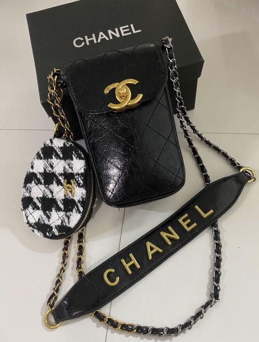 Chanel VIP phone sling bag (Negotiable), Luxury, Bags & Wallets on Carousell