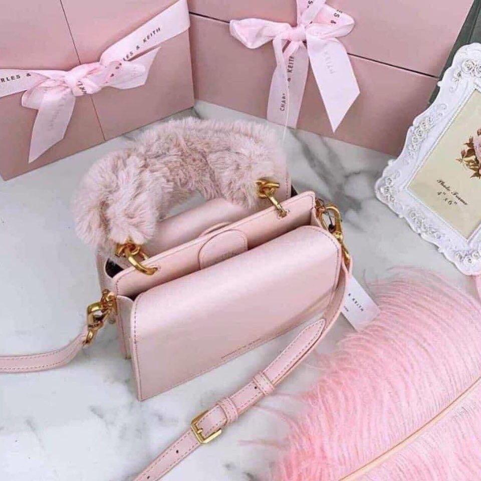 Charles Keith Fur Bag Women s Fashion Bags Wallets Shoulder Bags on Carousell