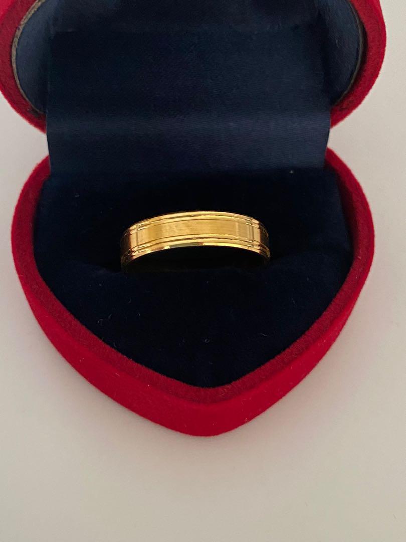 BARU Cincin Emas 916 Size 18.5 3.69gram Unisex Men Woman Anti ...