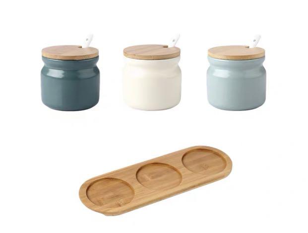 Condiments Salt Sugar Storage Containers, Furniture & Home ...