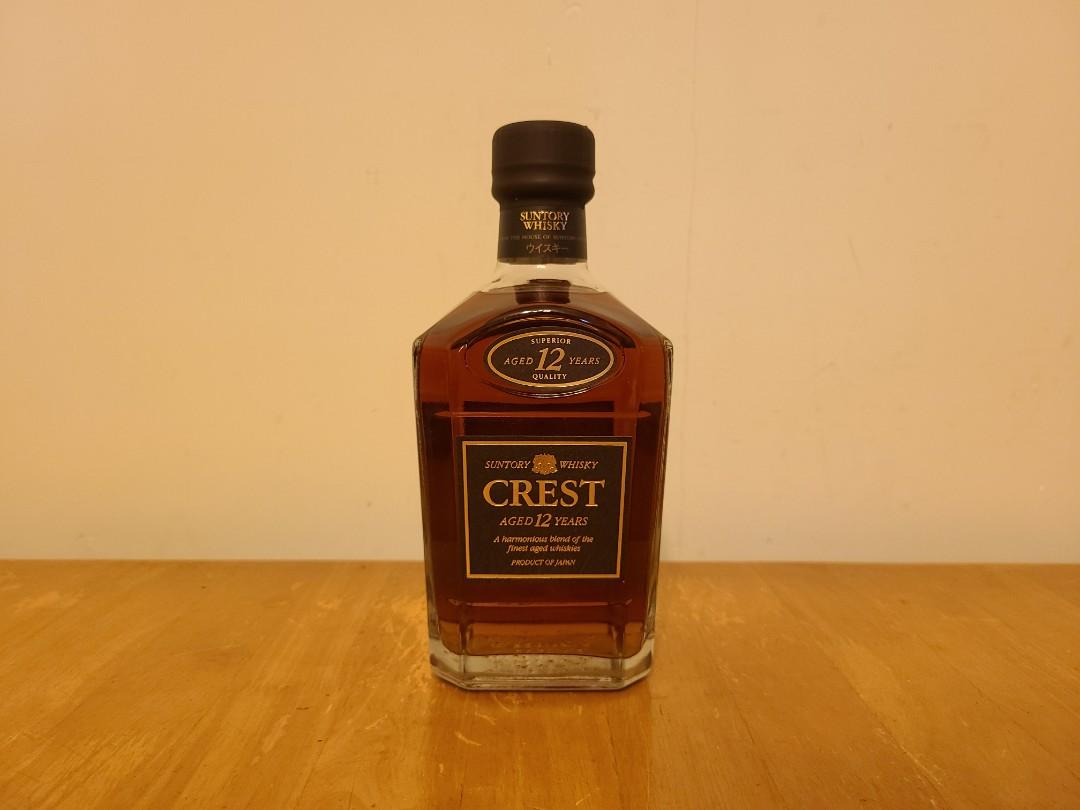 第一代Crest 12)Suntory CREST aged 12 years whisky 三得利750ml 43 