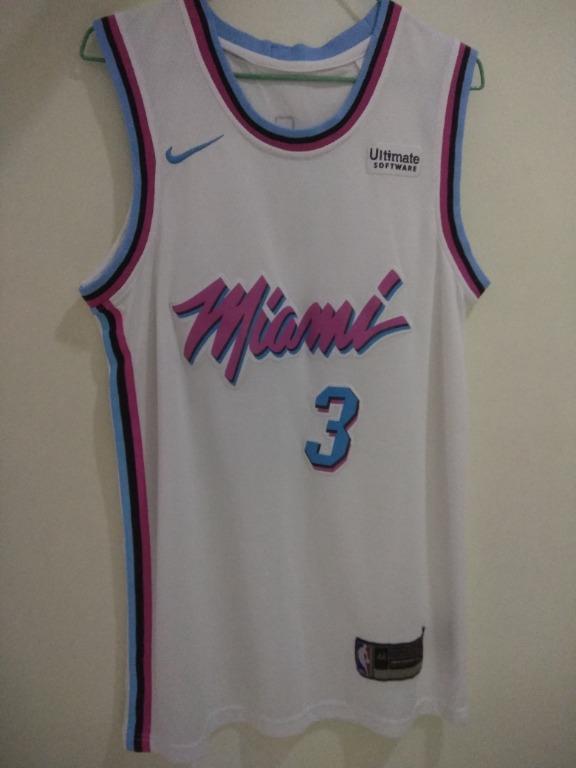 Dwyane wade miami vice jersey white clearance