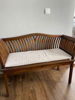 Elegant Wooden Side Bench