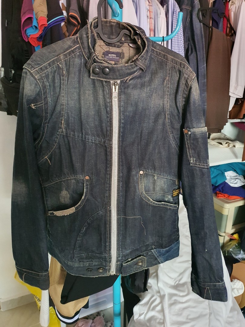 G star 3301 biker jacket Men s Fashion Coats Jackets and