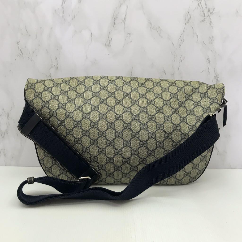 GUCCI 211110 BLUE AND BEIGE GG BAG 217010867