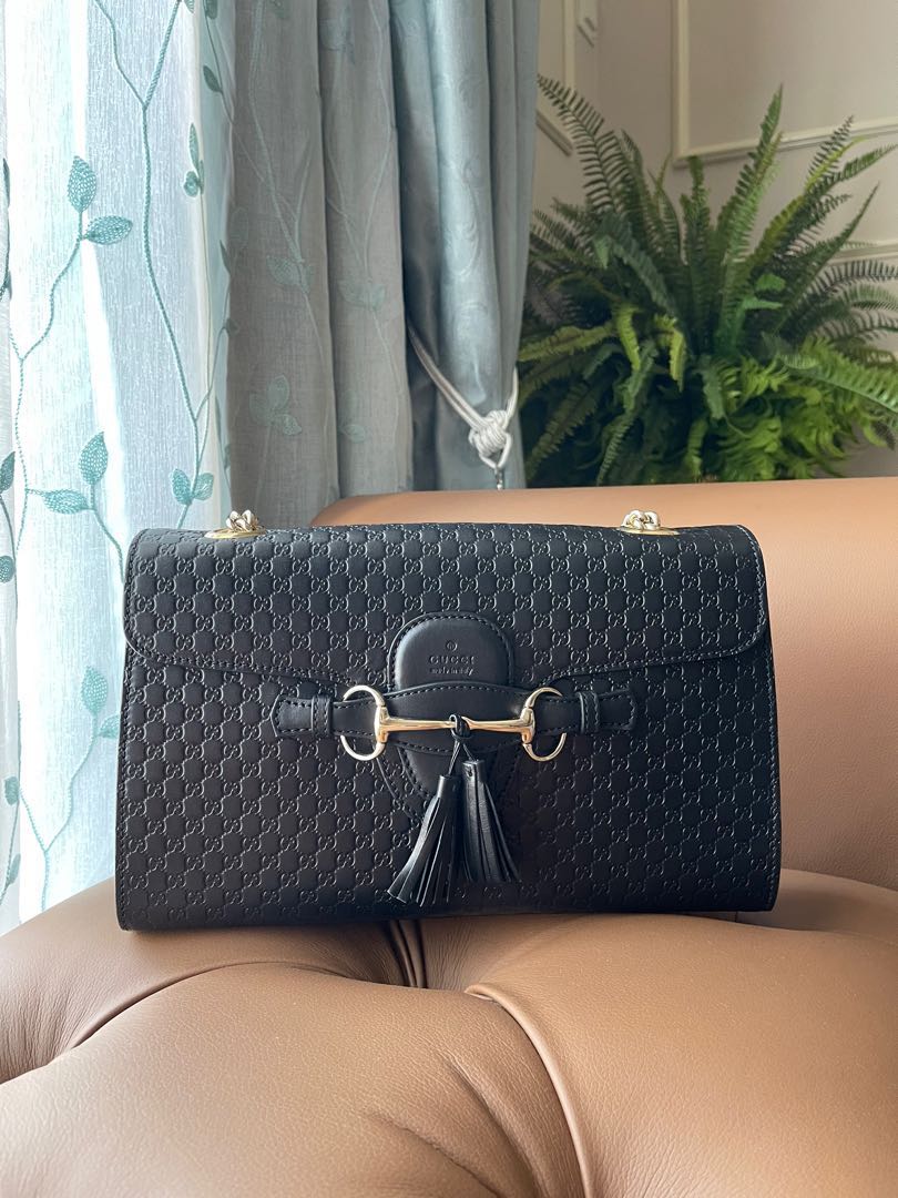 Emily guccissima chain shoulder bag new arrivals