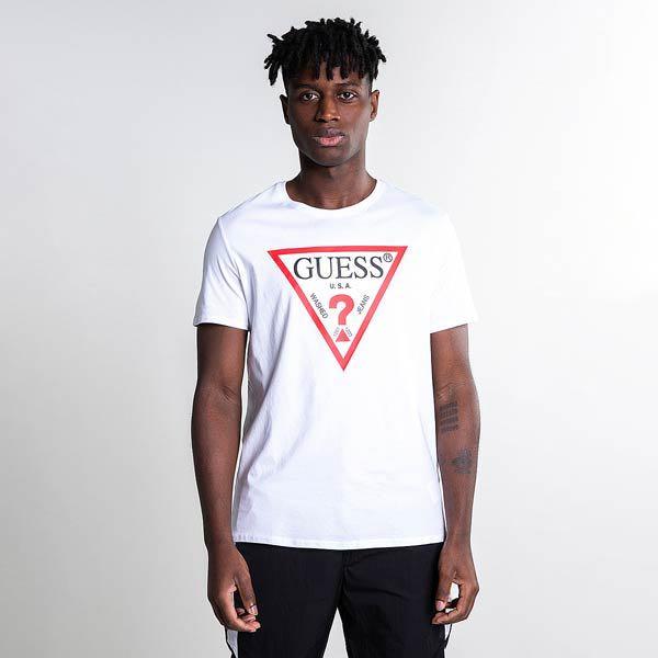GUESS Original Logo Tee Men s Fashion Tops Sets Tshirts Polo Shirts on Carousell