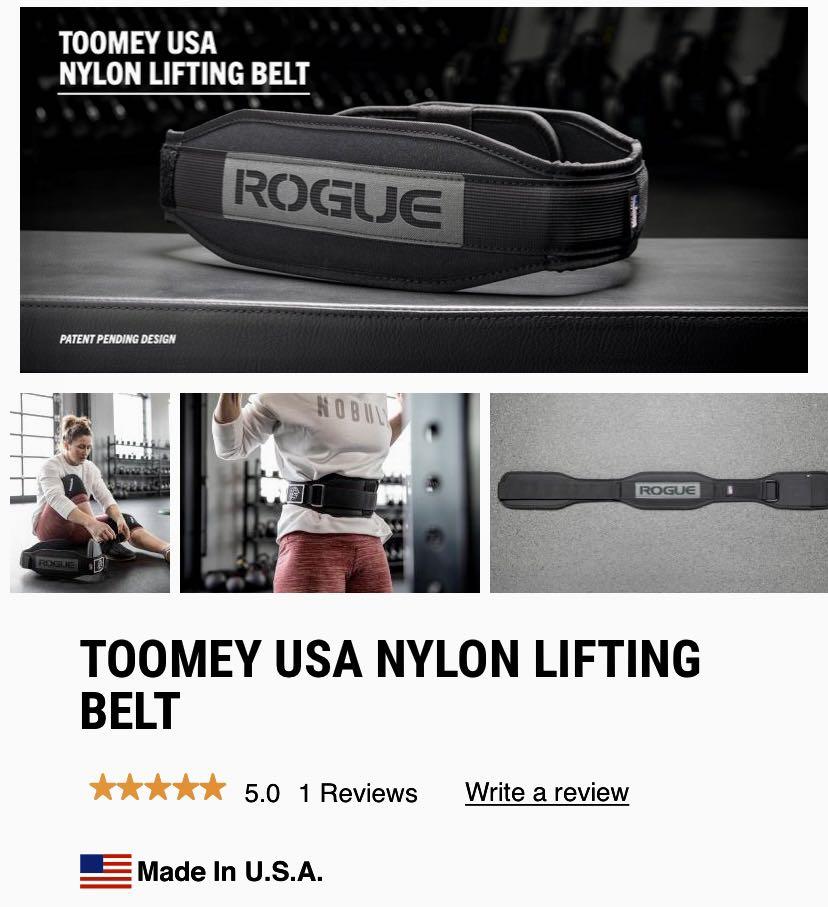 Toomey USA Nylon Lifting Belt