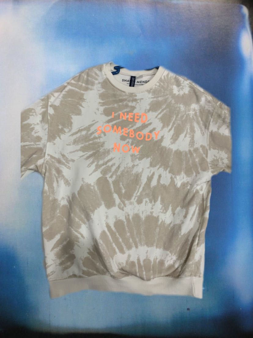 h m Shawn mendes oversized tie dye sweatshirt Women s Fashion