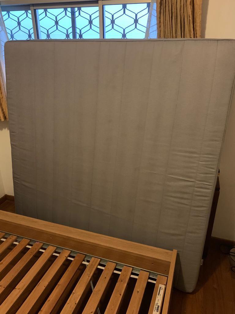 Complete IKEA Hopen Bed Frame & Sultan Mattress, Furniture & Home