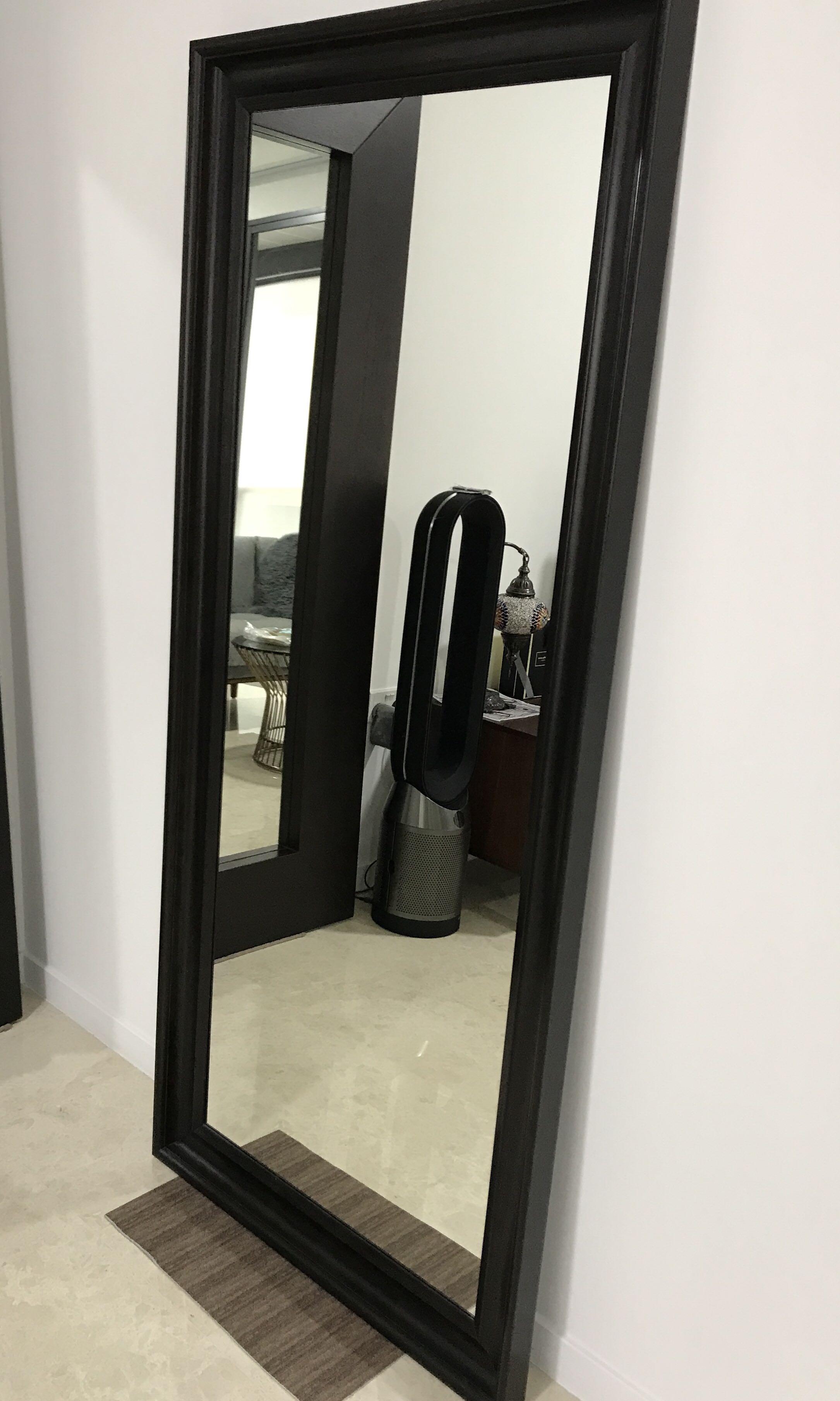 HOVET Mirror, black, 303/4x771/8 - IKEA