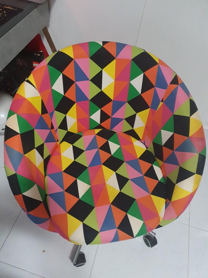 Ikea store colorful chair