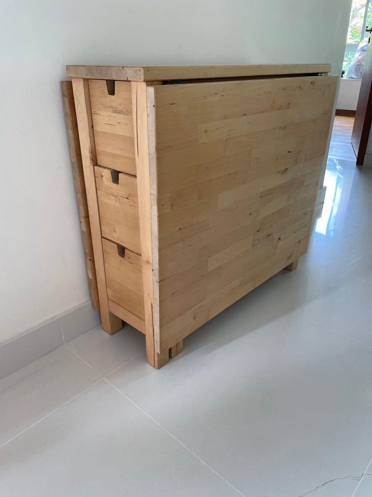 IKEA space saving table, Furniture & Home Living, Furniture, Tables ...