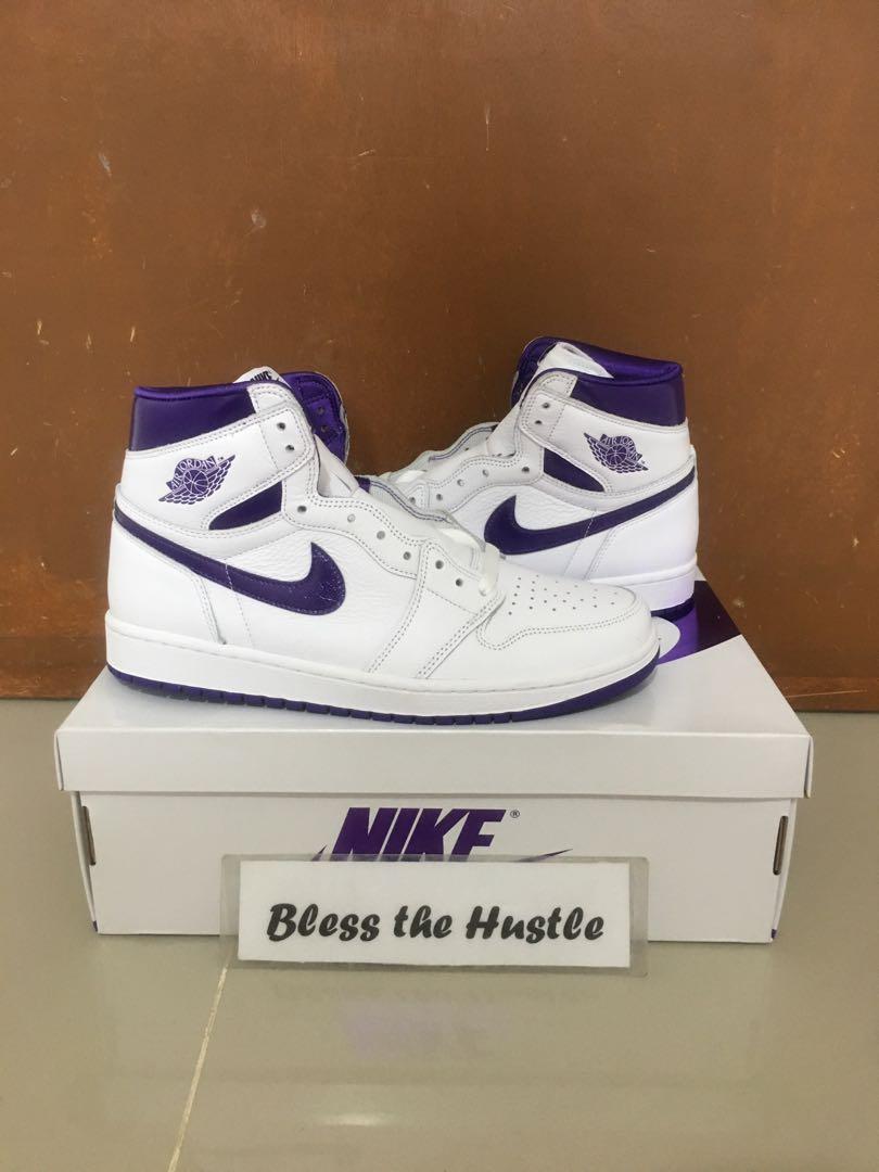 J1 high court purple(W), Men's Fashion, Footwear, Sneakers on Carousell