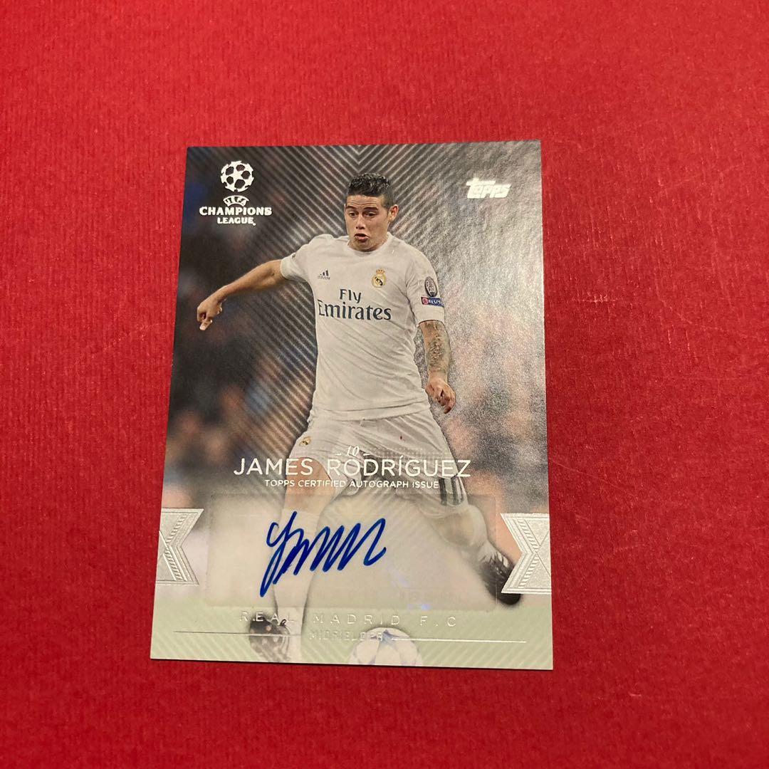 James Rodrigues 2016 Topps Autograph Everton Bayern Munich Real 
