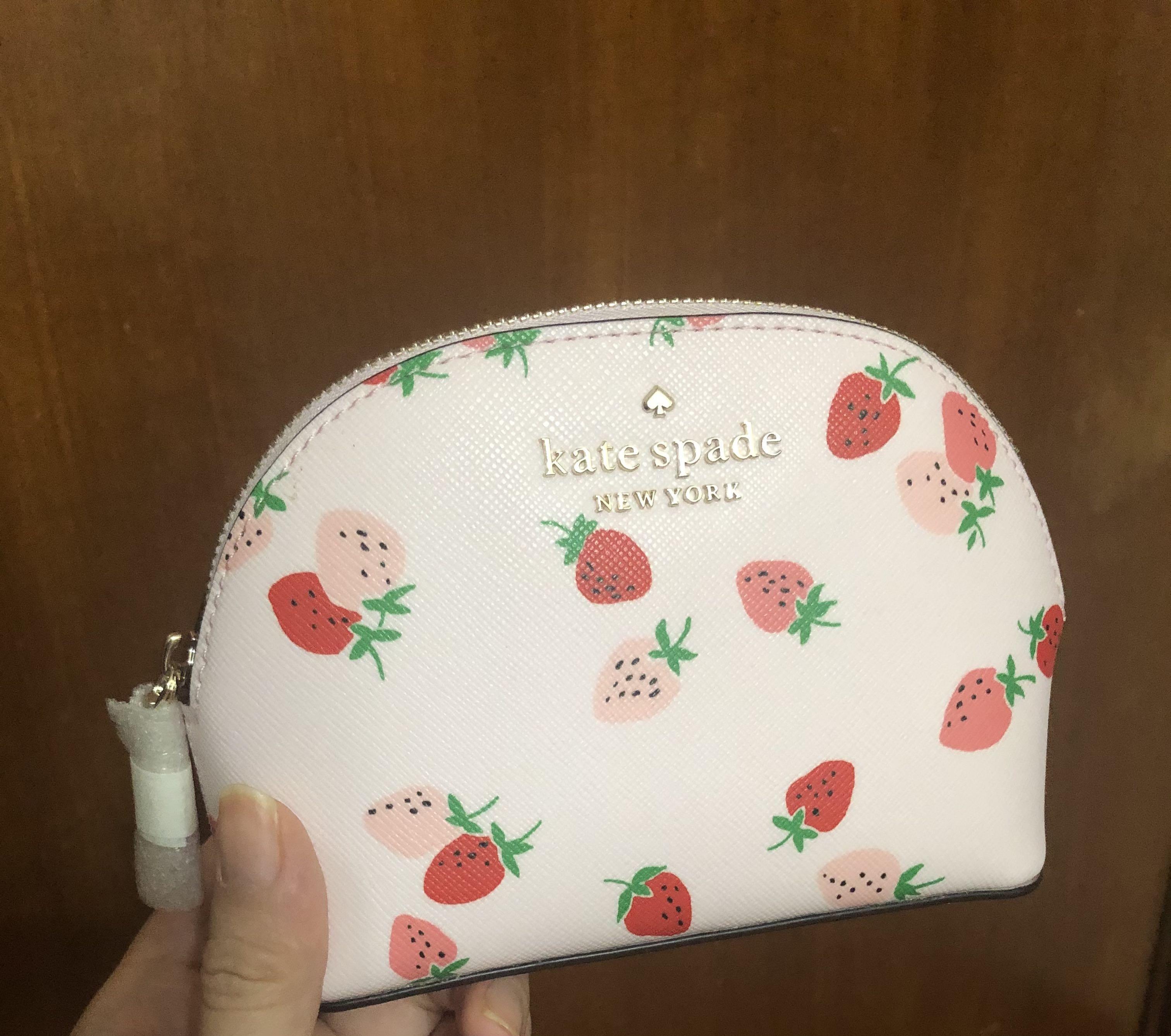 Kate Spade cosmetic dome strawberry
