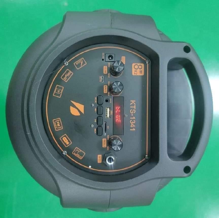 KTS-1341 karaoke Bluetooth speaker with remote and wireless (Category: Soundbars, Speakers & Amplifiers) located in Manila. Submitted by saguittarian06 (Listing ID 1092894144, Image 2). Description: KTS-1341 karaoke Bluetooth speaker with remote and wireless 🎤 Reseller 1850php Speaker drive size:8” x2 May adjust bass,treble.