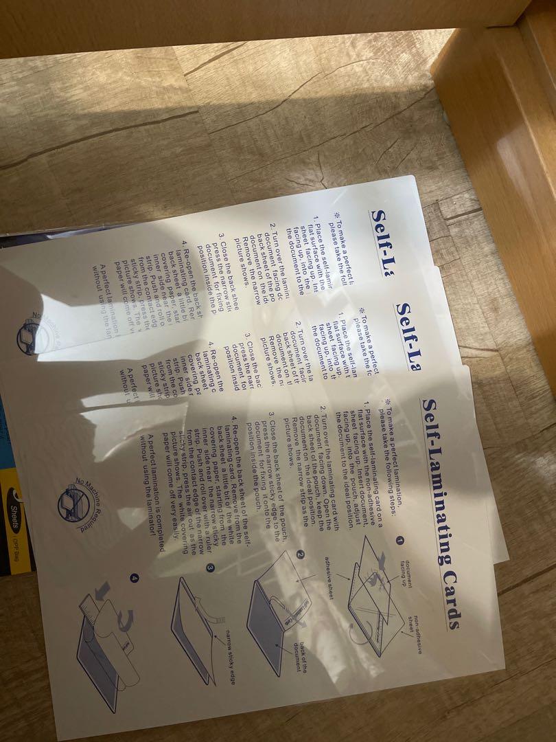 Laminating Cards A4, Hobbies & Toys, Stationery & Craft, Stationery