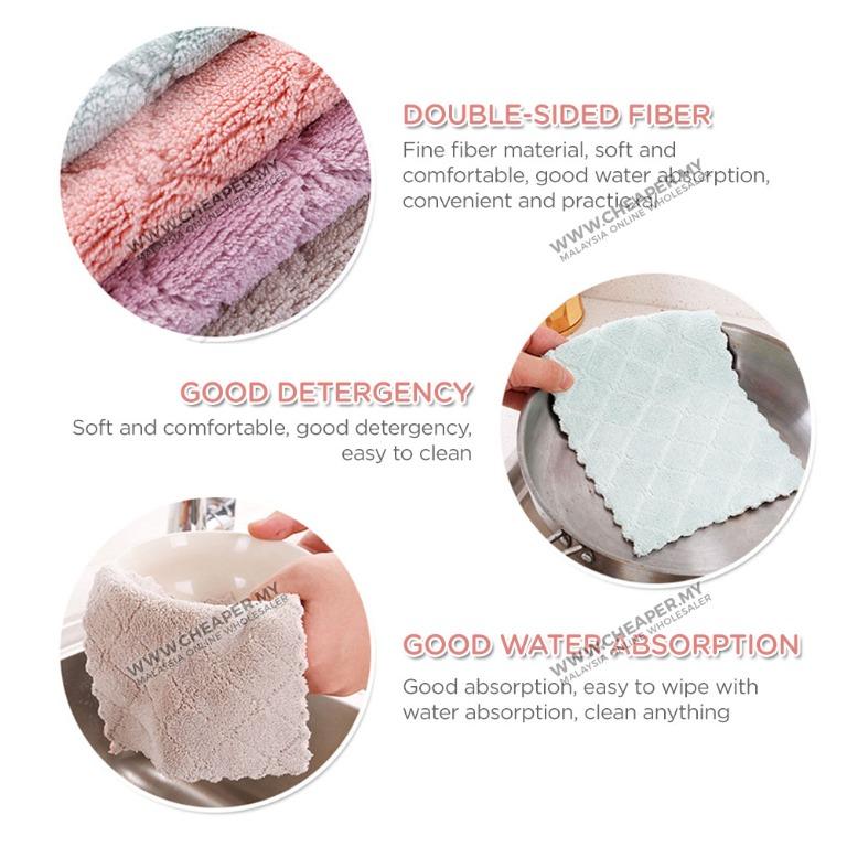 Superfine Fiber Rag Double layer Thick Hanging Strong Absorbent