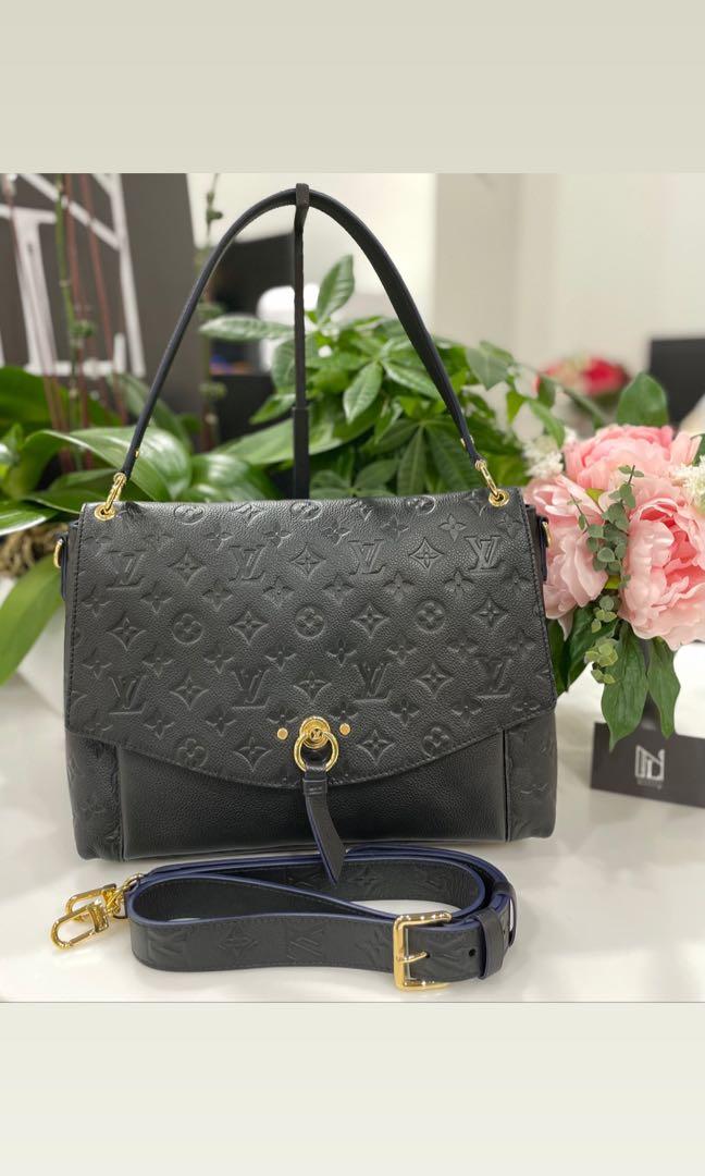 Louis Vuitton Blanche MM Empreinte Noir Leather Bag