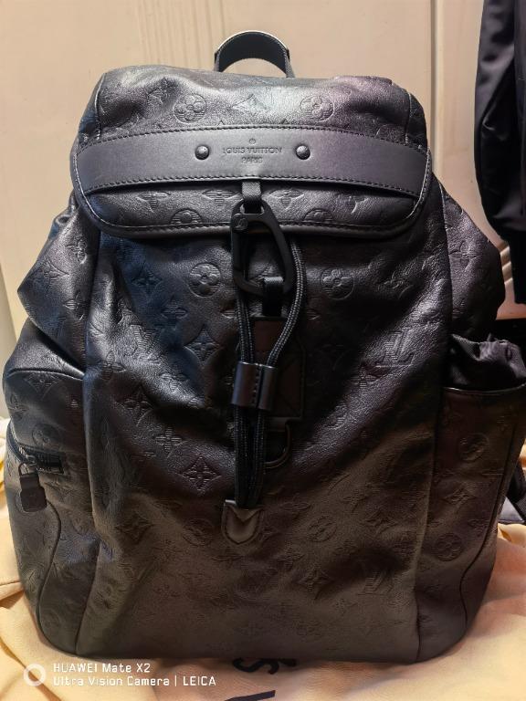 Louis Vuitton Monogram Shadow Discovery Backpack Black M43680