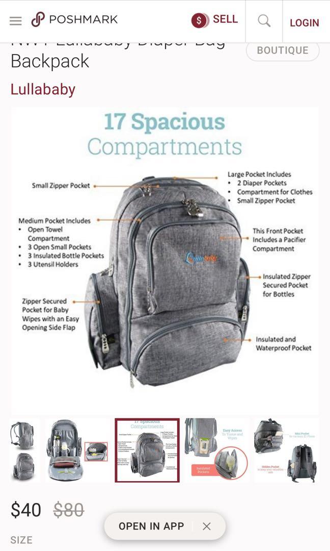 Lullababy diaper hot sale bag