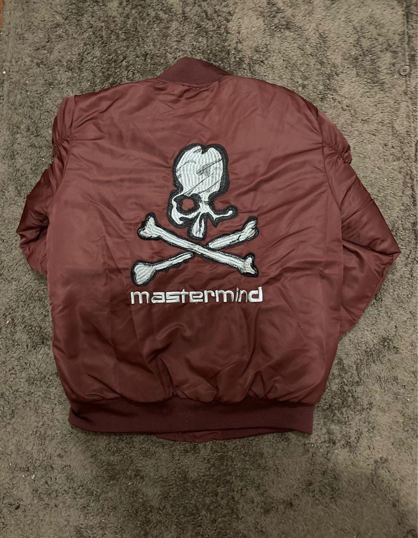 Mastermind Japan Bomber Jacket (Category: Coats, Jackets and Outerwear) located in Baguio. Submitted by damnmitri (Listing ID 1092818255, Image 2). Description: Mastermind Japan Bomber Jacket Condition: 9.5/10 Size: 23x28 Issue: None Price: 3000.