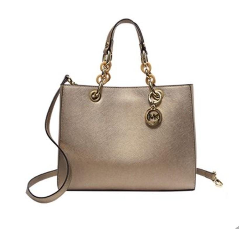 Michael kors deals gold satchel