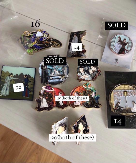 Mo Dao Zu Shi Cql The Untamed Enamel Pins Hobbies Toys