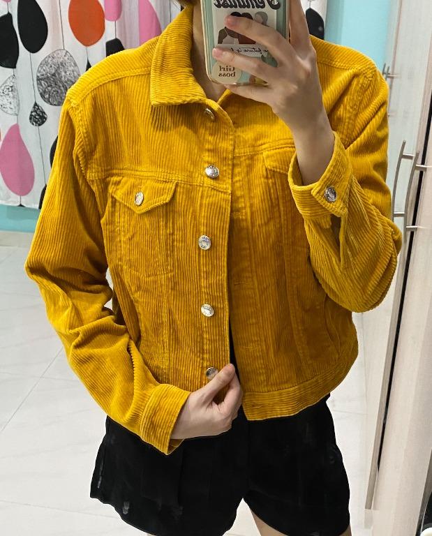 MONKI Yellow Corduroy Jacket
