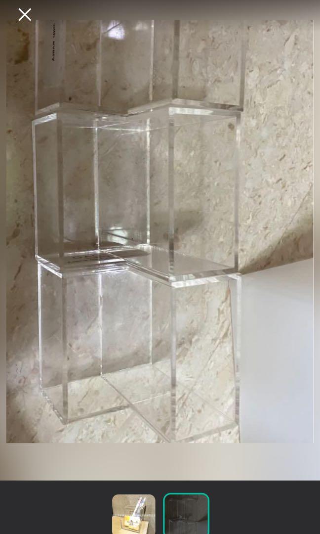 MUJI Acrylic Pen Holder Case, Hobbies & Toys, Stationery & Craft