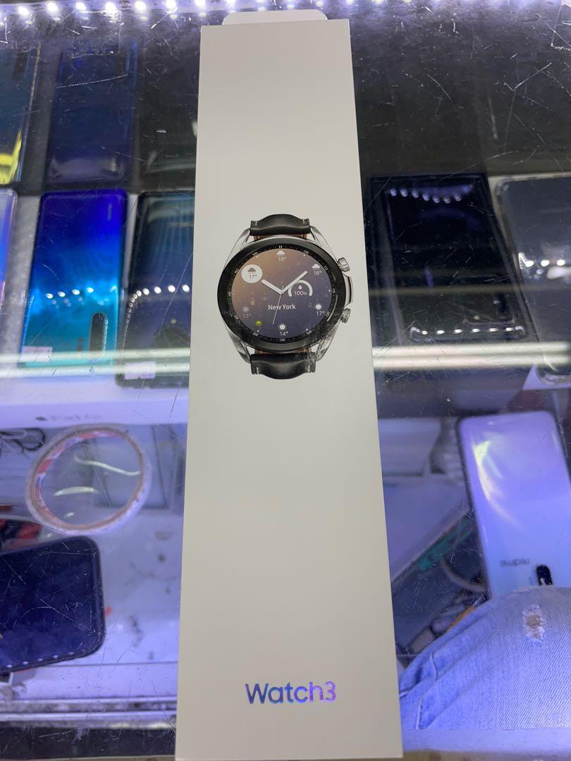 New Samsung Galaxy Watch 3 41mm Bluetooth Silver Mobile Phones Gadgets Wearables Smart Watches On Carousell