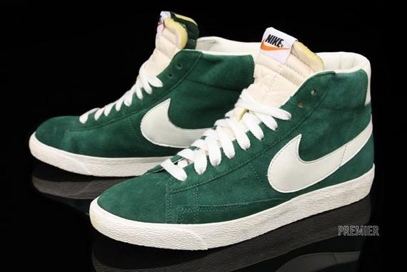 Nike vintage top blazer green