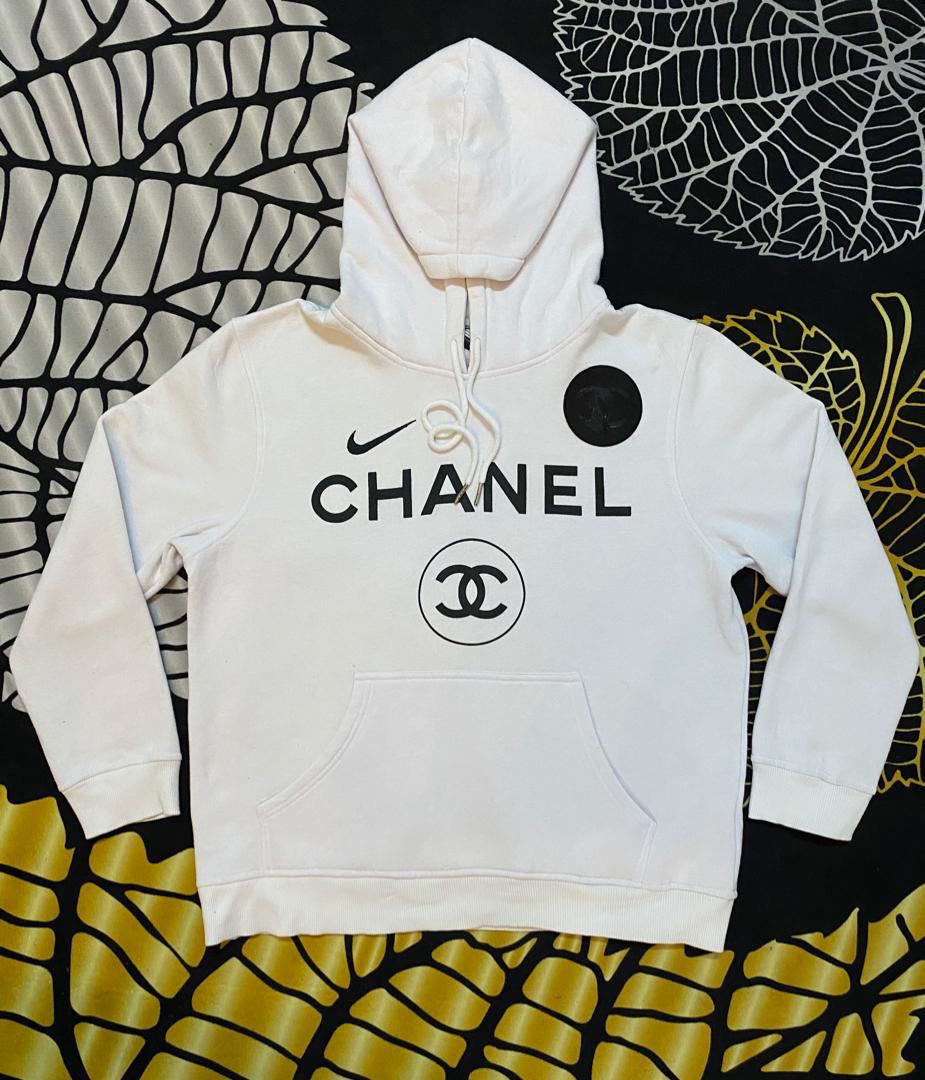 nike x chanel hoodie 100 legit Mens Fashion Tops  Sets Hoodies on  Carousell